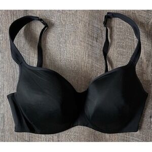 Black Cacique Smooth Lightly Lined Balconette bra size 38DD